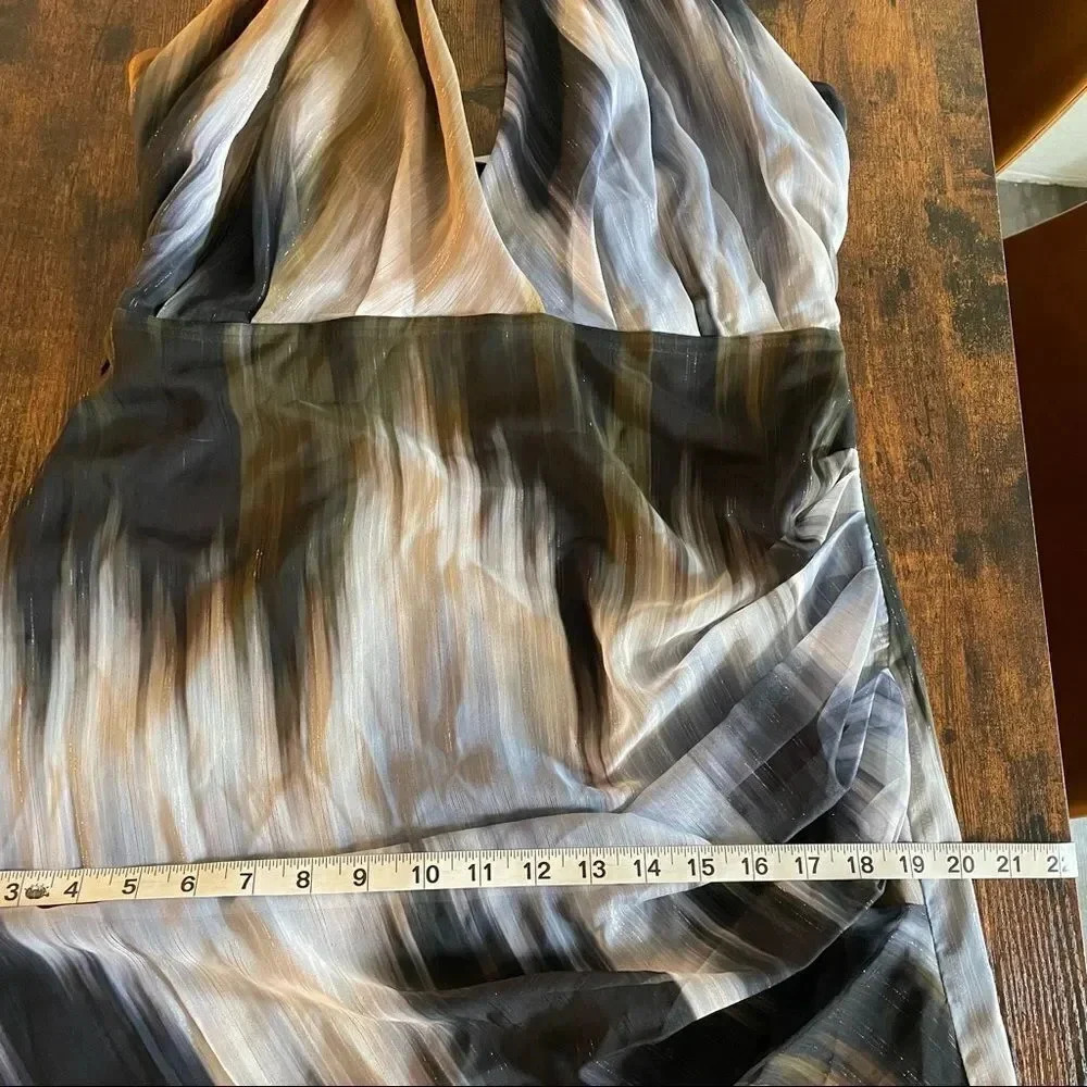 ONE33 SOCIAL MULTI COLOR HALTER TOP DRESS - Picture 9 of 16
